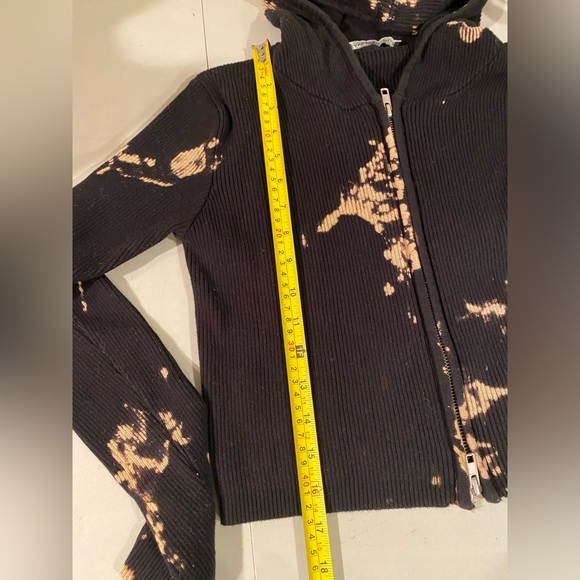 Brandy Melville hoody zip sweater cropped zip Small - Picture 6 of 7